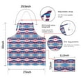 thumbnail image 7 of Triangular and Rectangular Geometric Boho Apron-Garden Aprons for Women with Pockets-Cotton Linen Waterproof Kitchen Cooking Gardening Aprons Adjustable for Kitchen,Cooking,BBQ and Salon 33x27 Inch, 7 of 7