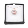 thumbnail image 2 of Ladies Brilliance Fine Jewelry 14 Kt Gold Plated Simulated Morganite Heart Pendant, 18", 2 of 2