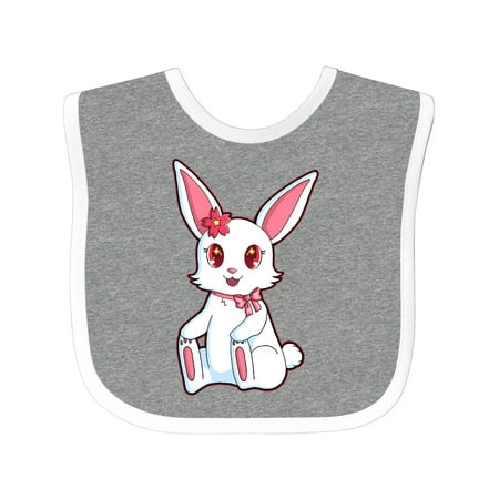 

Inktastic Happy Easter Girl Bunny in Pink Gift Baby Girl Bib