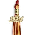 thumbnail image 4 of Endea Graduation Red/Gold Mixed Color Graduation Tassel with Gold Date Drop, 4 of 11