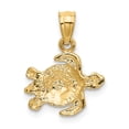 thumbnail image 3 of FB Jewels 14K Yellow Gold Turtle Pendant, 3 of 4