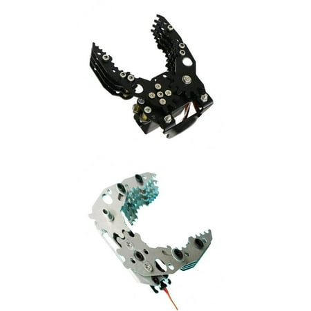 

2x G6 DIY Metal ic Mechanical Claw Grabber black