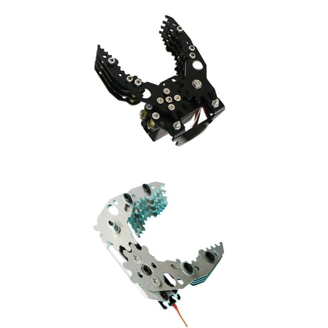 Garra Y Pinza Robótica Robótica De Metal G6 De 2 Piezas Para Negro + Plata