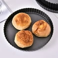 thumbnail image 4 of Durable Non-Stick Cake Pan with Removable Bottom, Quiche Pan, Cake Pan and Wave Point Pizza Pan (26cm Dark Grey), 4 of 5