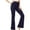Navy, variant on ATOYSOY Women's Fashion Solid Color Yoga Trousers High Waist Jog Pants Skinny Flared Pants Casual Legging Sweatpants Juniors Girls Outwear Relaxed Sports Full Length Pants Green L