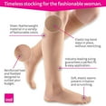 thumbnail image 2 of mediven sheer & soft for Women, 15-20 mmHg Calf High Closed Toe Compression Stockings, Natural, IV-Standard, 2 of 6