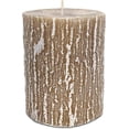 thumbnail image 2 of Hyoola 2.5 x 3.5 inch Sahara Brown Unscented Rustic Timberline Pillar Candles, Paraffin Wax with Cotton Wicks, 6-Pack, 2 of 2