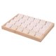 thumbnail image 5 of Estuche organizador de joyas multiusos para anillos con 24 compartimentos individuales y portátil. Beige, 5 of 9