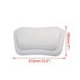 thumbnail image 4 of Advancent Cojín para bañera, almohada con ventosa para baño, reposacabezas para bañera, soporte para espalda y cuello, ducha para el hogar, Juegos de accesorios de baño, 4 of 6