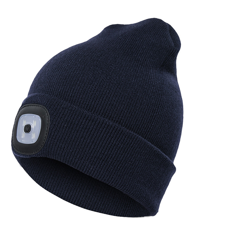 LED Knit Beanie Hat Battery Operated 
