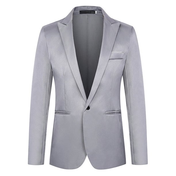 Traje informal de verano para hombre, chaqueta de traje antiarrugas sin planchar a la moda para oficina de negocios, traje ajustado de Color sólido para hombre