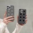 thumbnail image 5 of Designed for iPhone Case,Luxury Electroplated Rhombus Glitter Rhinostone Sparkle Sparkly Camera Lens Protection Shockproof Protective Cover Phone Case (iPhone 12,White), 5 of 6