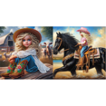 thumbnail image 1 of Kit Con Forma Especial Parcial 5D DIY Niña 30x30cm, 1 of 7