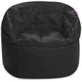 thumbnail image 2 of Posh Creations Structured Comfy Bean Bag Chair Sonoma Lounge for Teens, Nylon, 2 Ft, Black, 2 of 3