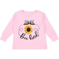 thumbnail image 3 of Inktastic Bee Kind Bees and Sunflower Boys or Girls Long Sleeve Toddler T-Shirt, 3 of 5
