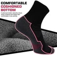 thumbnail image 2 of FREEYOKA 6 Pairs Mens Ankle Running Socks Moisture Wicking Sport Socks Breathable Gym Workout Hiking Walking Sock,BLACK, 2 of 6