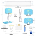 thumbnail image 3 of COLIKES Pool Basketball Hoop Poolside and Volleyball Set 2-in-1,  Adjustable Volleyball Net for Pool, Water Basketball Goal, Sports Toy Games for Adults, Teens, Inground, Swimming, 3 of 8
