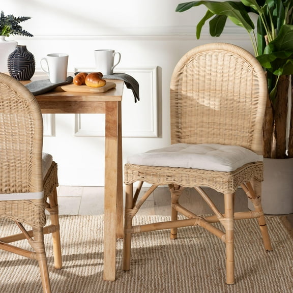bali & pari Bilu Boho Dining Chair, Natural