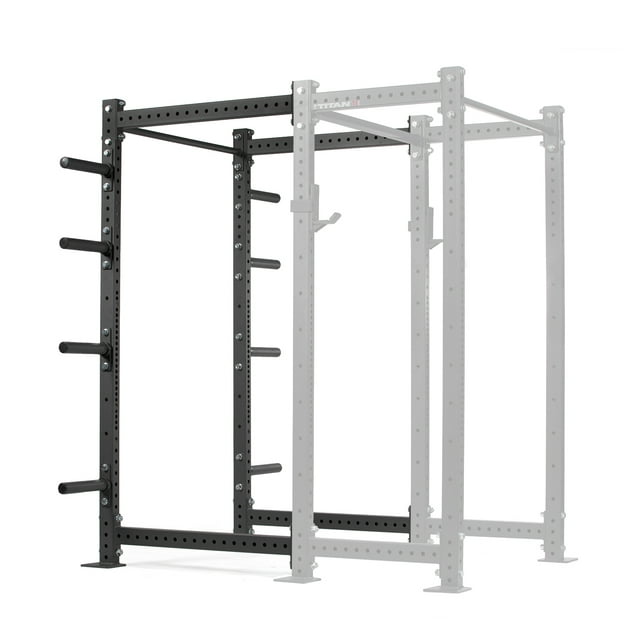 Titan Fitness T3 Series Black Tall 36in Depth Power Rack Extension Kit