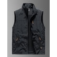 thumbnail image 3 of HLONK 1 Pce Gilet Sans Manches de Travail Fonctionnel pour Hommes d'Extérieur avec Fermeture Éclair, Multiples Poches et Bretelles Ajustables - Polyester Respirant pour la Randonnée, la Pêche, la Course, le Golf - Toutes Saisons, 3 of 7