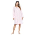 thumbnail image 2 of Casual Nights Women's Flannel Floral Long Sleeve Nightgown, 2 of 5