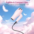 thumbnail image 6 of Morfone Hair Dryer, Negative Ionic Foldable Blow Dryer for Fast Drying, Thermo-Control Compact Hair Blow Dryer with Hair Diffuser, Pink, 6 of 10