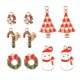 thumbnail image 1 of 10 Piezas de Aleación de Cristal Colgante de Navidad Decoración de Joyería de para Cadena de DIY Admiración, 1 of 9