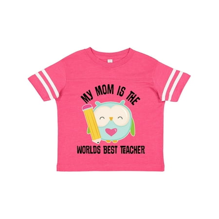 

Inktastic Teacher Mom School Owl Gift Toddler Toddler Girl T-Shirt