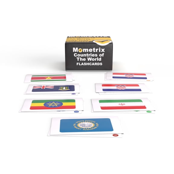 Countries of the World Flashcards: Country Flags of the World Plus US States with Other Fun Geography Facts [Full Color Cards]