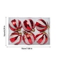 thumbnail image 3 of Nkmbld 6Pcs Shatterproof Christmas Balls Ornaments, Indoor Outdoor Shatterproof Christmas Ornaments, Xmars Party Wedding Suppiles, Red, 3 of 8