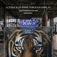 thumbnail image 3 of Bathroom Scale, Highly Accurate Digital Body Scale,Precisely Measures Weight up to 400 lbs-Tiger'S Face With Piercing Eyes On Black Background, 3 of 4