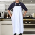 thumbnail image 2 of Delantal impermeable unisex resistente para cocina de carnicero (blanco), 2 of 5