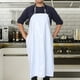 thumbnail image 2 of Delantal impermeable unisex resistente para cocina de carnicero (blanco), 2 of 5