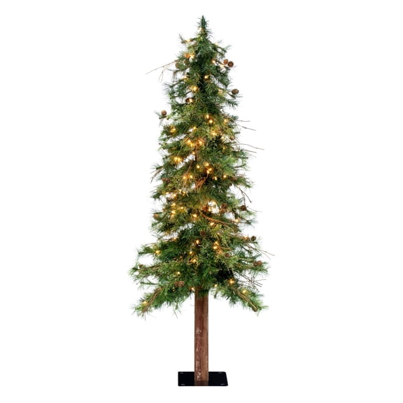 Vickerman 5' Mixed Country Alpine Artificial Christmas Tree, Clear Dura-Lit® Mini Lights