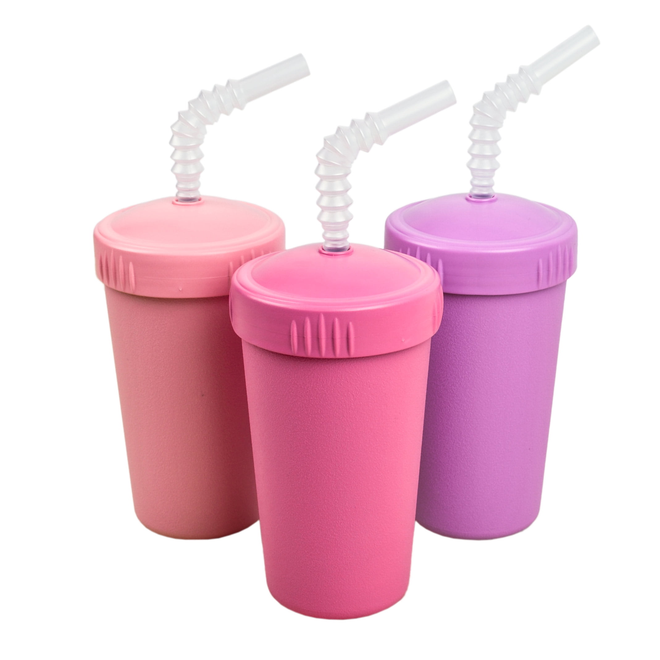 RePlay Made in USA 3pk Straw Cups with Reversable Straw for Easy Baby
