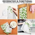 thumbnail image 7 of SKYSONIC St Patrick's Day Clover Kitchen Towel Set of 1,Super Soft Absorbent Hand Towel Tea Towel Tableware Cleaning Rag for Kitchen, Home, Hotel, Beach, Bathroom, Gym, 7 of 7