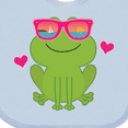 thumbnail image 4 of Inktastic Summer Frog Beach Vacation Sunglasses Girls Baby Bib, 4 of 4