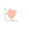 thumbnail image 5 of Unisex Solid Washable Reusable Cloth Face Mask, 2 Pack Skin Pink, 5 of 7