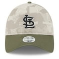 thumbnail image 2 of Women's New Era Light Beige/Olive St. Louis Cardinals 2025 Armed Forces Day 9TWENTY Adjustable Hat, 2 of 5