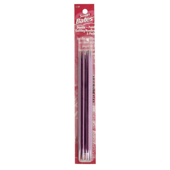 Juego de 5 Agujas Dobel Punta Fiusha Ultrasuave Susan Bates Coats Implementos Susan Bates T1199-DOB55