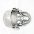 thumbnail image 4 of Polished Skull Headlight, White Light & Bracket For Custom Chopper Universal, 4 of 5