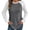 Multicolor, variant on DHFJKG Long Sleeve Shirts For Women Waffle Crewneck Raglan Color Block Loose Fit Tunic Pullover Casual Daily Wear Cozy Tops