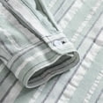 thumbnail image 6 of Kosheko Men's Casual Textured Long-Sleeve Shirt Thin Vertical Stripes Point Collar for Weekend Morning Brunch Outings Green S, 6 of 7