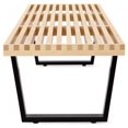 thumbnail image 2 of Nicer Furniture Nelson Bench in Natural 5 ft, 2 of 2