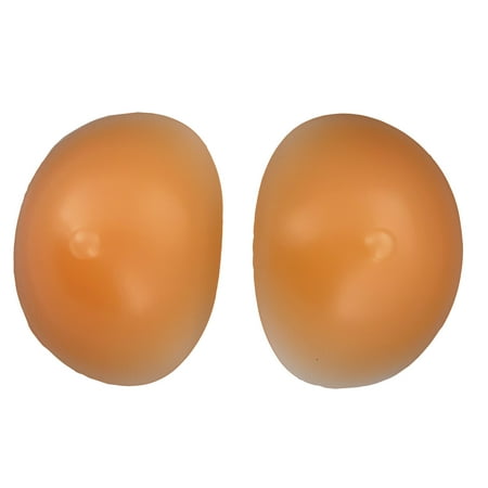 Boobs in a Box -Silicone Breast Enhancer Inserts for Women Bras -Nude 1 - 1 1/2 Cup Size Beige Large