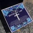 thumbnail image 2 of To The Best Mother In Law - Artisan Cross Necklace - Gift Box & Message Card, 2 of 2