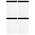 thumbnail image 2 of White Legal Pad 4 Pack, 8x5 Inch Perforated Notepad 30 Sheets, Wide Ruled Memo Paper with Sturdy Backing for Office Home Use, 2 of 9