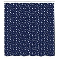 thumbnail image 3 of Ambesonne Blue Nautical Shower Curtain, Birds in Marine Hats, 69"Wx75"L, Night Blue Multicolor, 3 of 3