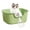Green, variant on Cat Open Top Pet Litter Tray Cat Litter Container Cat Sandbox Splashproof High Sided Cat Litter Tray for All Kinds of Cat Litter White