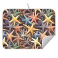 thumbnail image 5 of Ryvnso Starfish Pattern Dish Drying Mat for Kitchen Countertop 18x24 Large Dish Pad Drainer Rack Dish Sink Mats, 5 of 7
